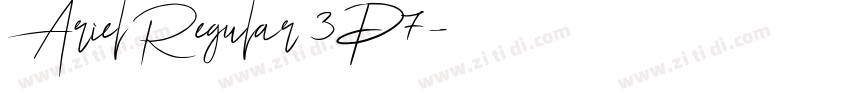Ariel Regular 3P7字体转换